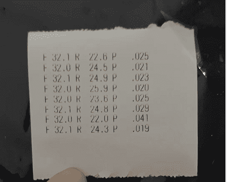 HEPA filter paper test report